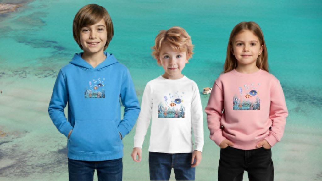 Bebés y Niños. Artículos de Vestir y Accesorios con diseños Artísticos.
