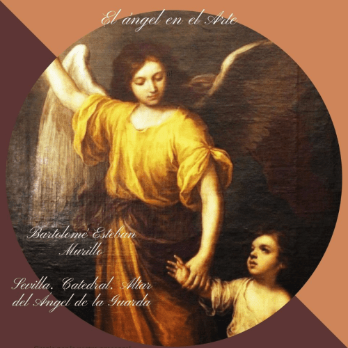 Pintura de Bartolomé Esteban Murillo que muestra al Ángel de la Guarda guiando a un niño pequeño, ubicada en el Altar del Ángel de la Guarda en la Catedral de Sevilla.