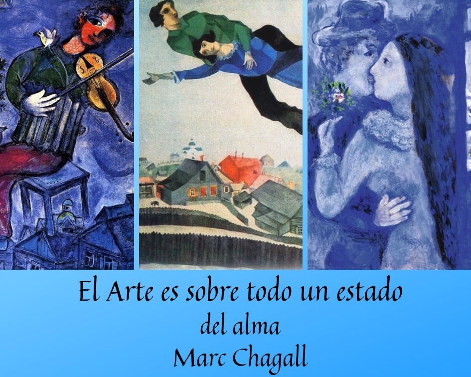 Frase Marc Chagall Arte, estado del Alma.