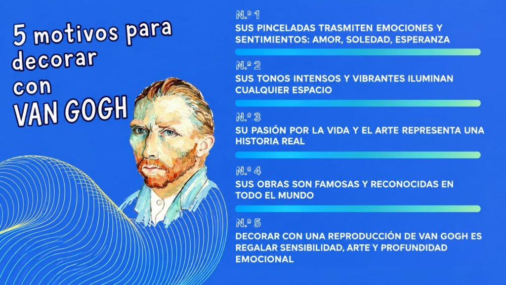 Vincent Van Gogh, motivos para decorar con su obra.