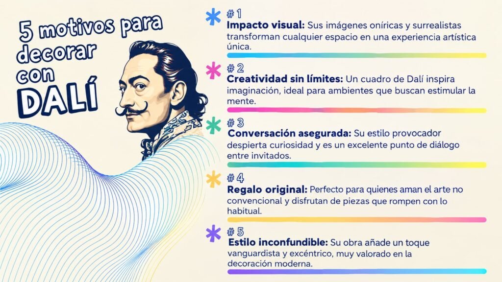 SALVADOR DALÍ: Excéntrico pintor del movimiento surrealista.