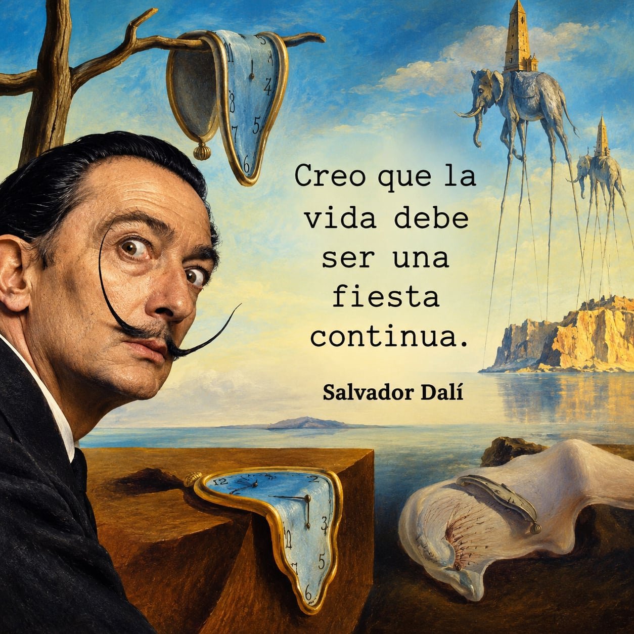 SALVADOR DALÍ: Excéntrico pintor del movimiento surrealista.