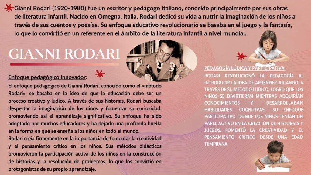 Gianni Rodari: educación infantil, literatura y creatividad.