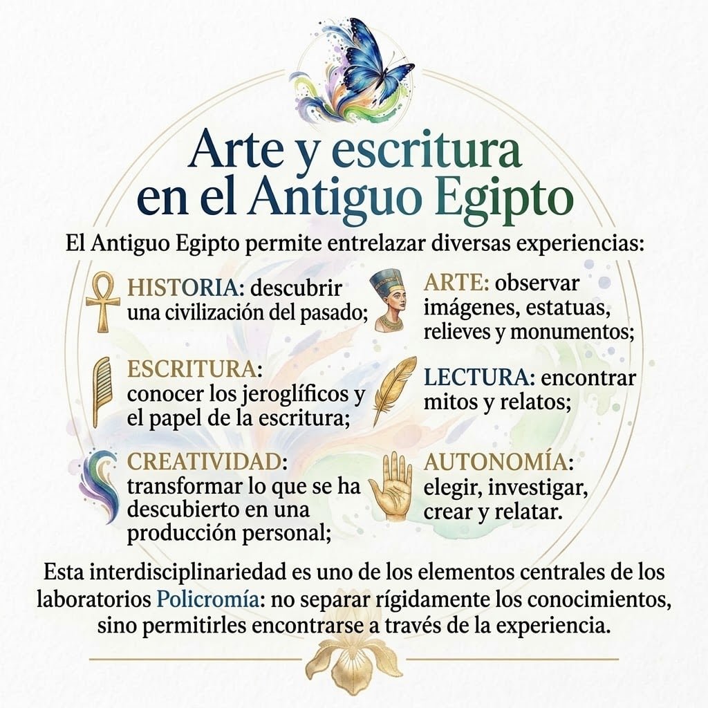 El arte del Antiguo Egipto: actividades creativas para niños.