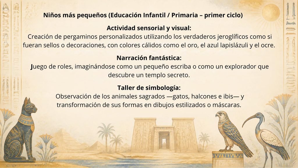 El arte del Antiguo Egipto: actividades creativas para niños.