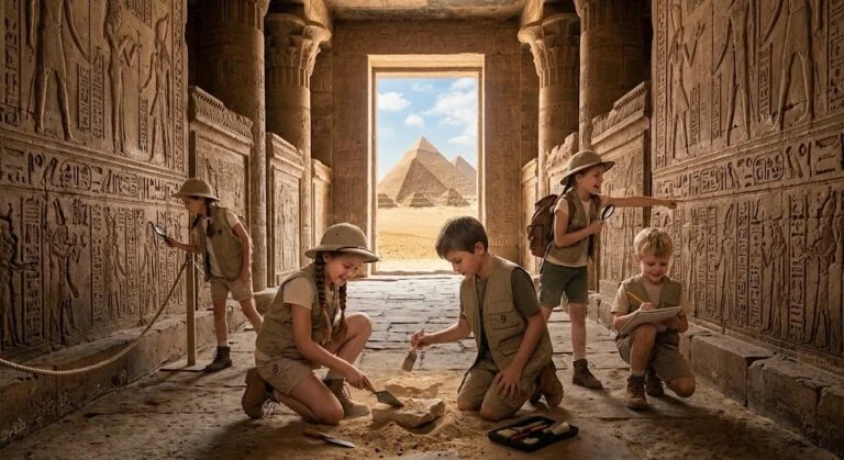 El arte del Antiguo Egipto: actividades creativas para niños.